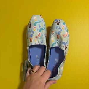 TOMS | Women's Alpargata in Pastel Blue Mermaid Party Print